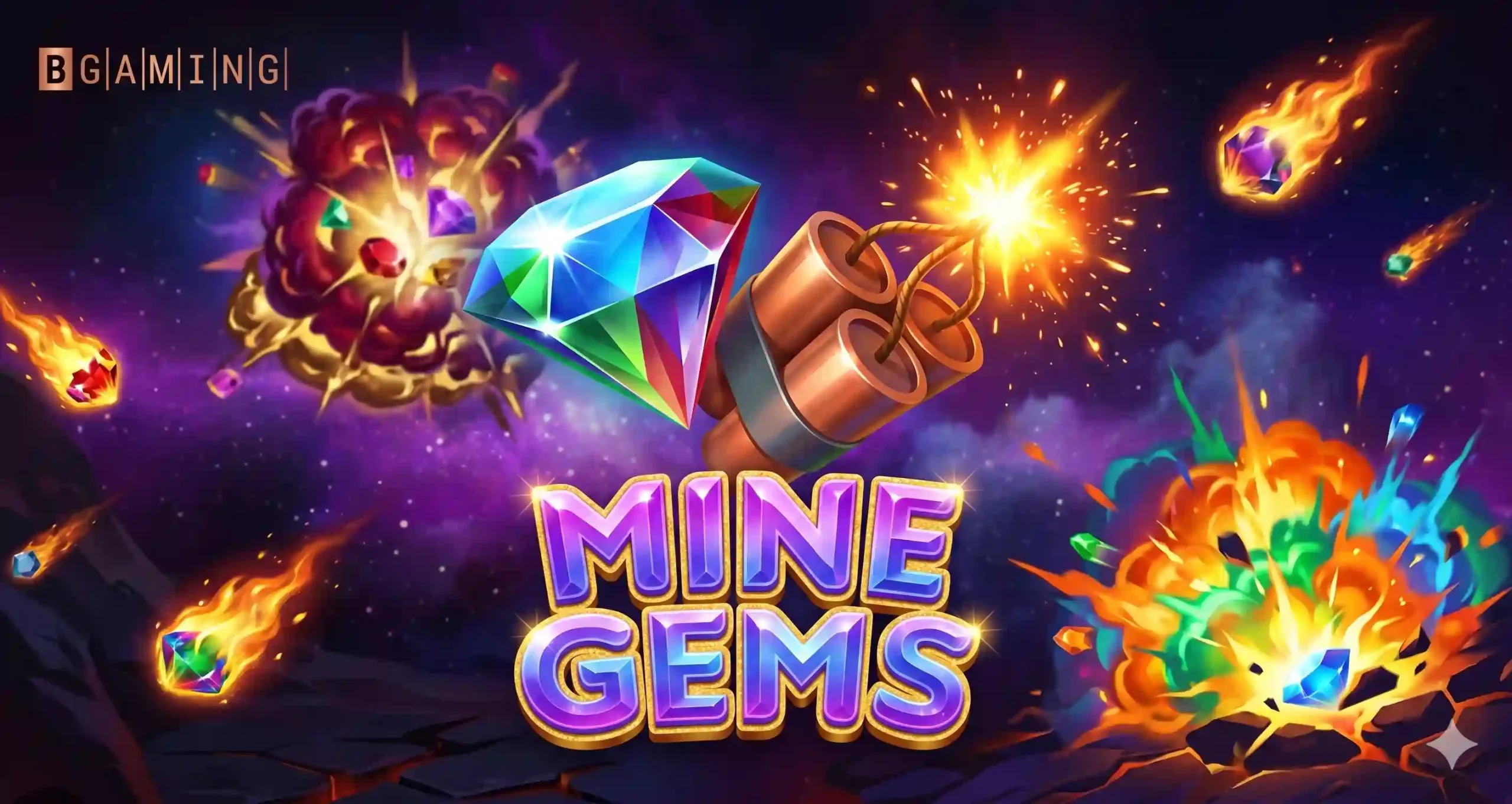 Mine Gems betting game with gems and dynamite
