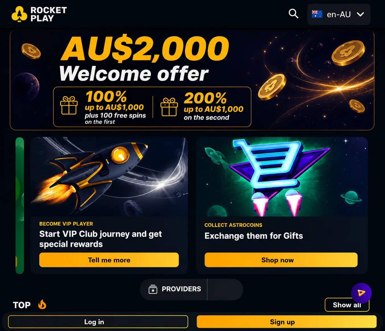 Online casino welcome package and loyalty rewards program